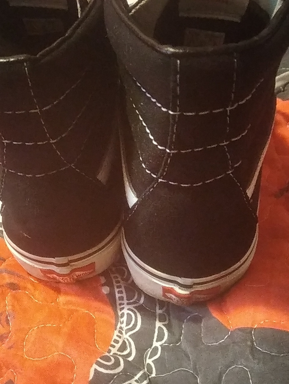 Vans Black and White High-Top Skate Sneakers - Picture 2 of 4